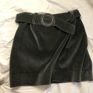 (SOLD) Velvet Green Skirt